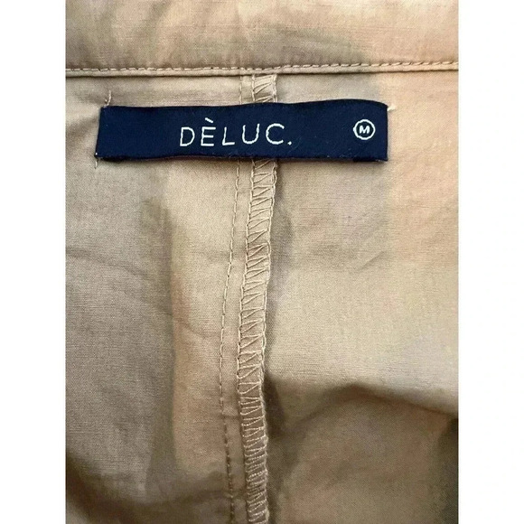 DeLuc Women’s Medium Tan Short Sleeveless Romber Summer Comfort Excellent UC - Picture 9 of 11